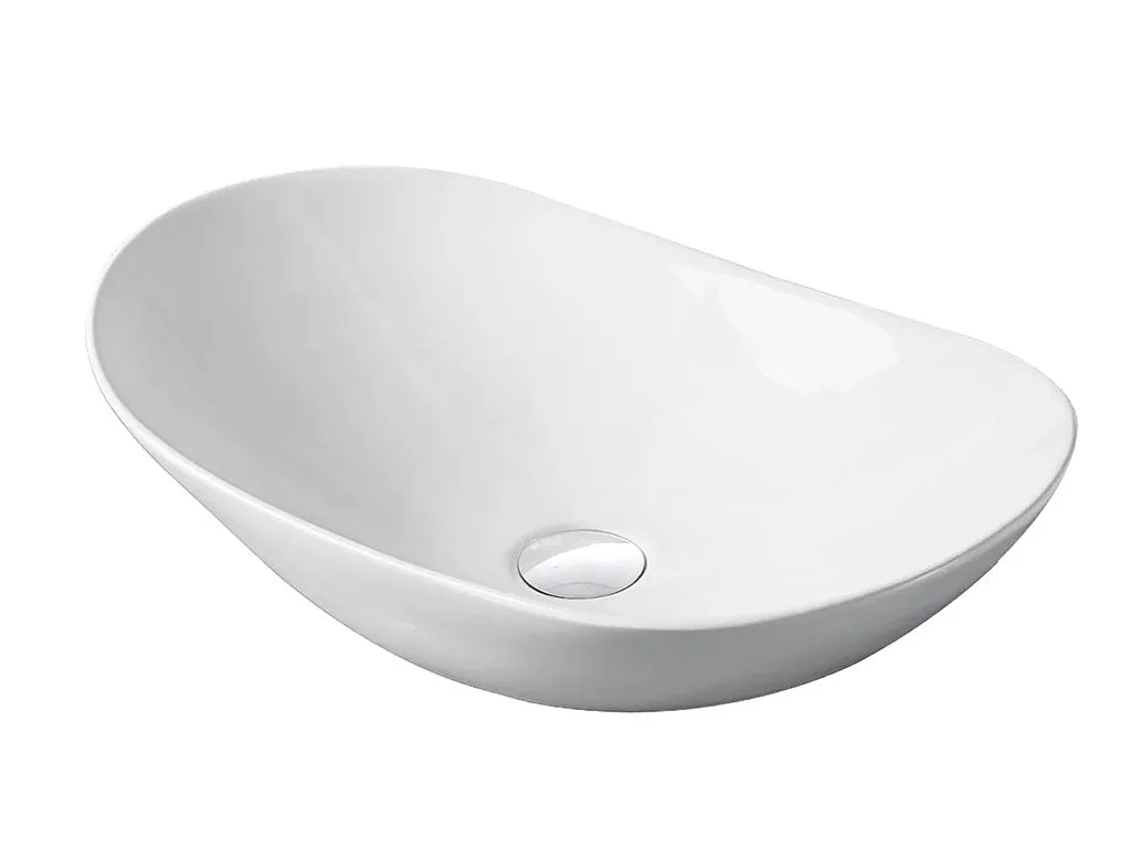 Enzo Countertop Oval Basin - White