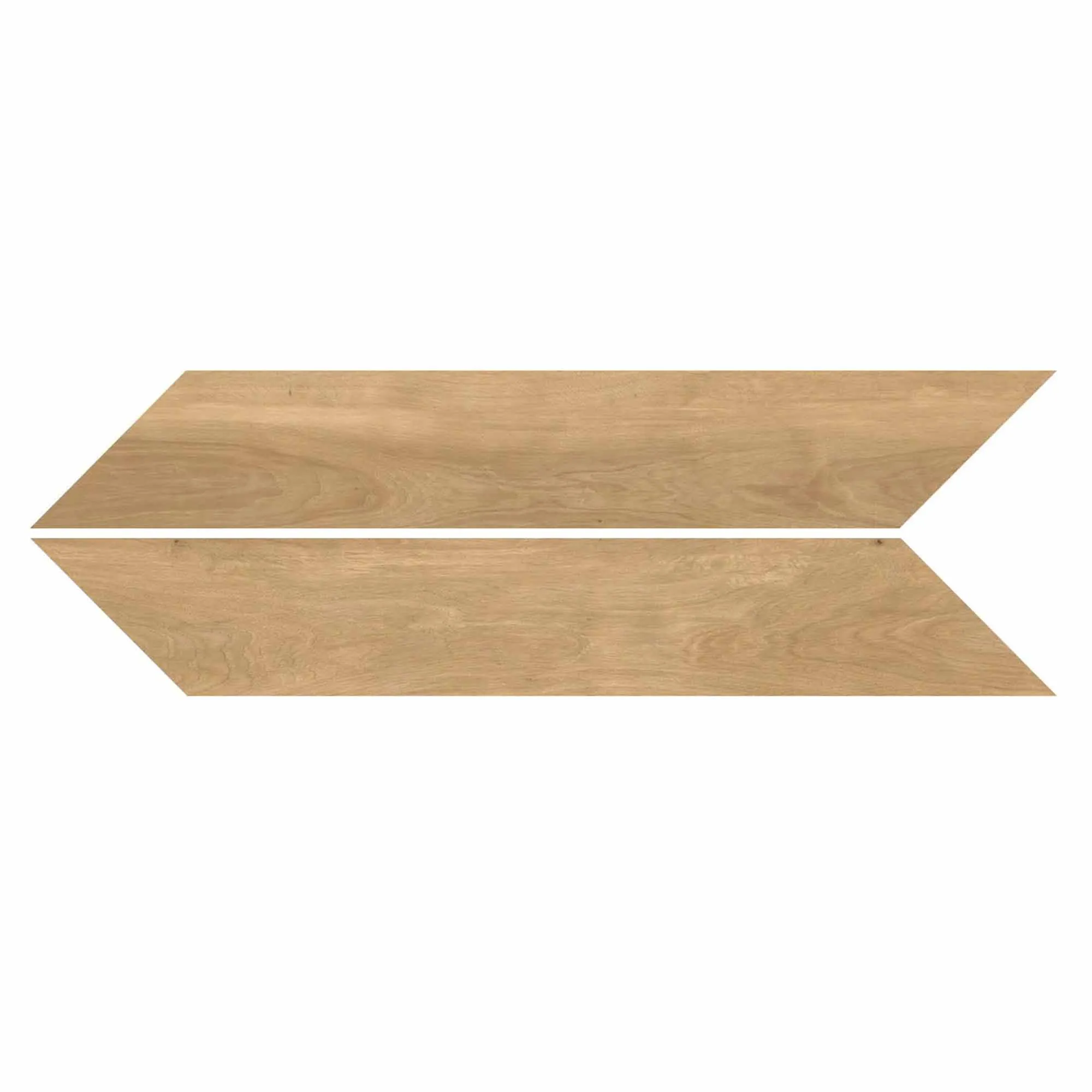 Essence Gold Chevron Wood-Effect Porcelain Tile 9x50cm Matt