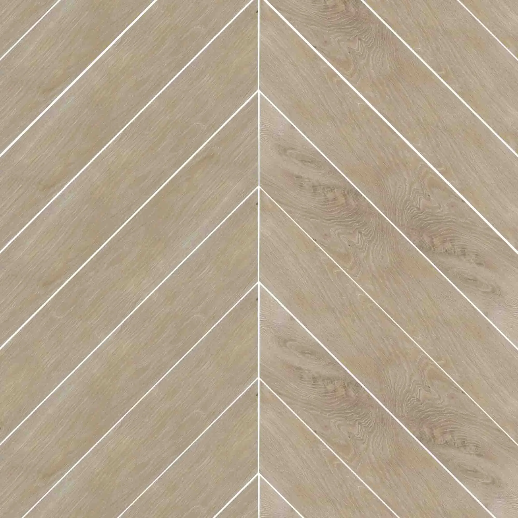 Essence Natural Chevron Wood-Effect Porcelain Tile 9x50cm Matt