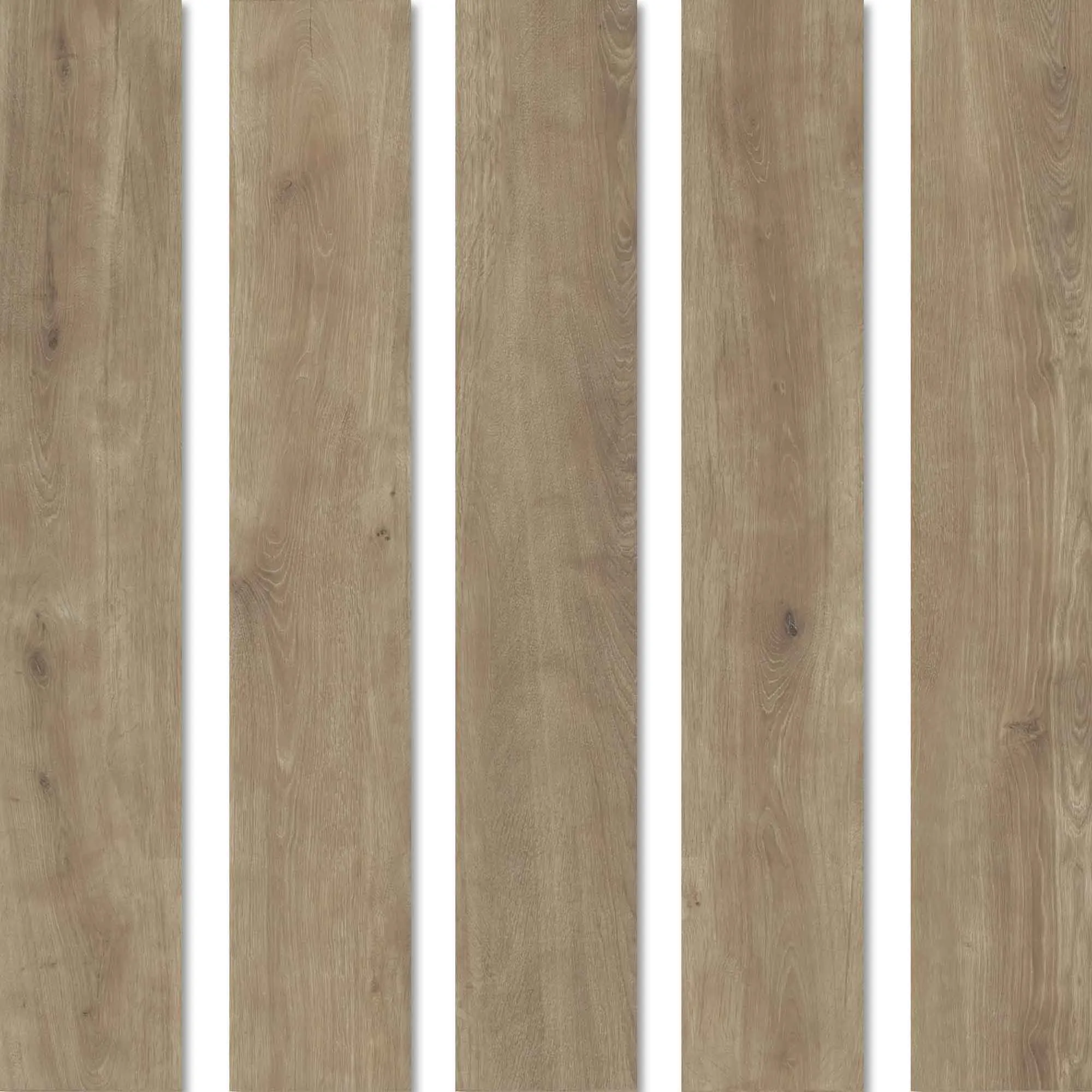 Essence Taupe Wood-Effect Porcelain Tile 20x120cm Matt