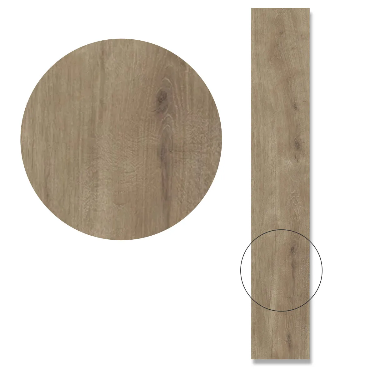 Essence Taupe Wood-Effect Porcelain Tile 20x120cm Matt