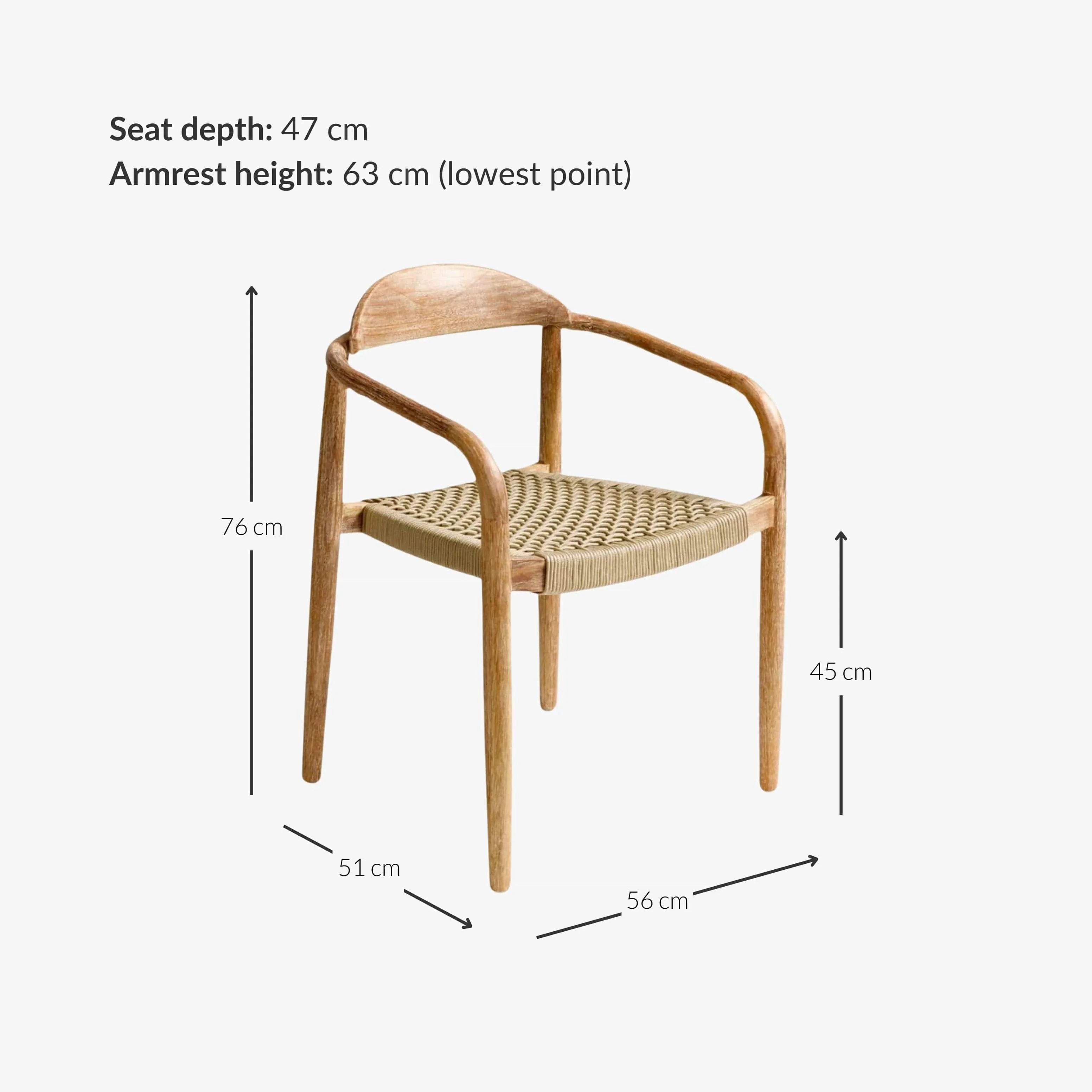 Eucalyptus Outdoor Chair | Sand Zoco Home