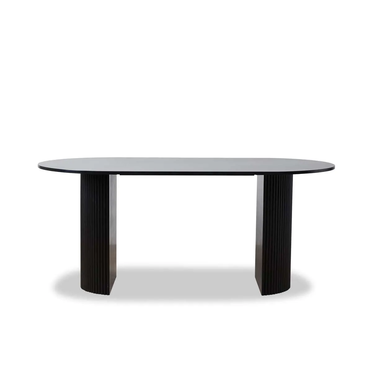 Eve 6 Seater Dining Table - Black Mocka