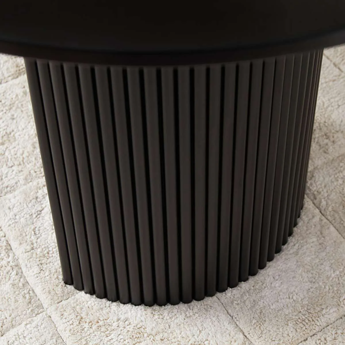 Eve 6 Seater Dining Table - Black Mocka