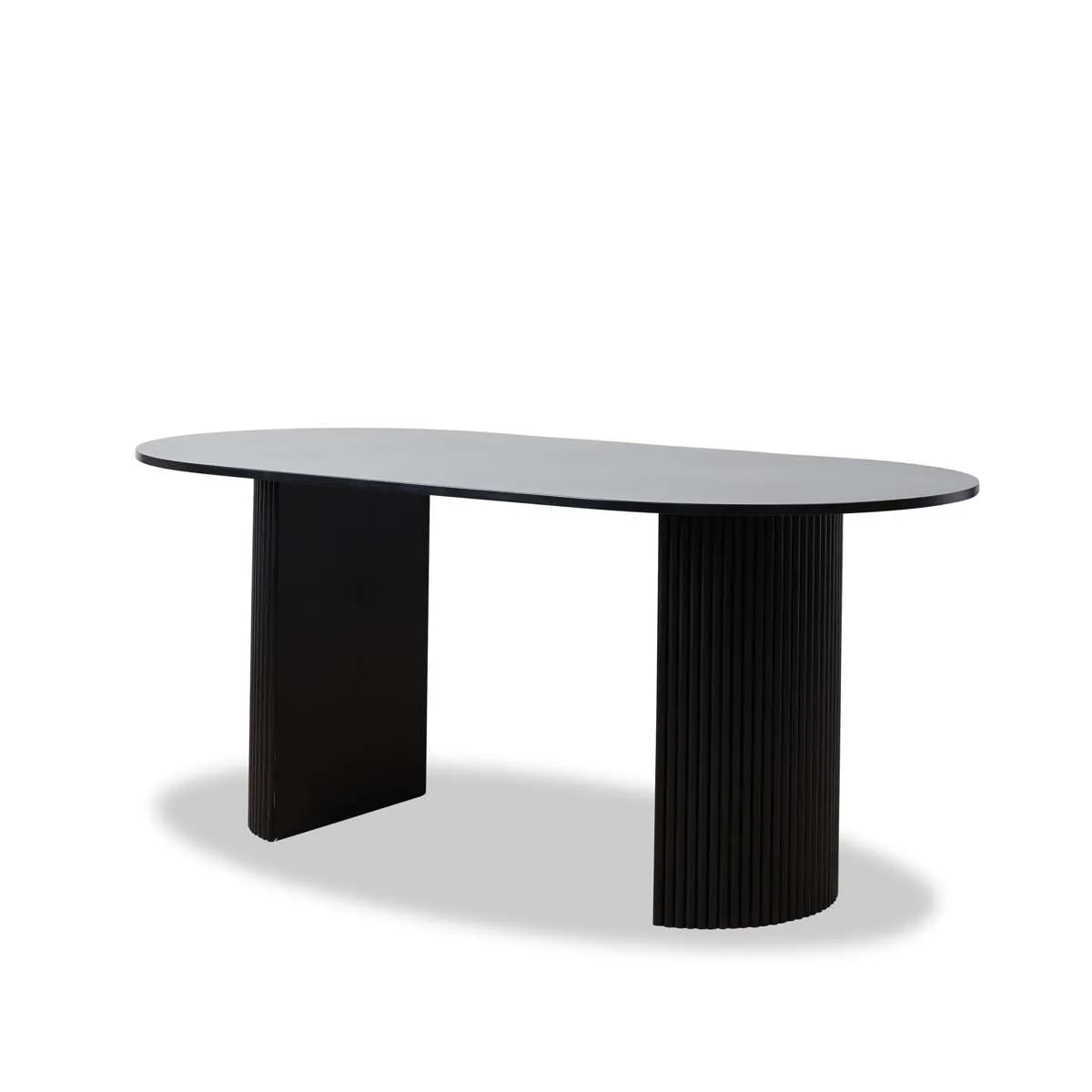 Eve 6 Seater Dining Table - Black Mocka