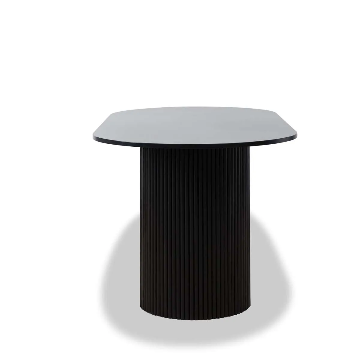 Eve 6 Seater Dining Table - Black Mocka