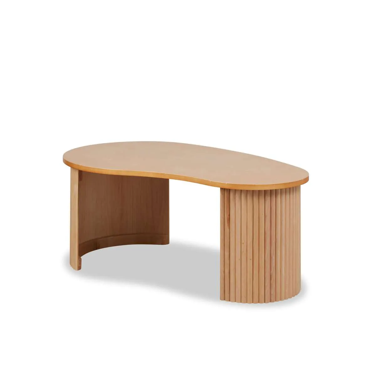 Eve Pebble Shaped Coffee Table - Birch Mocka