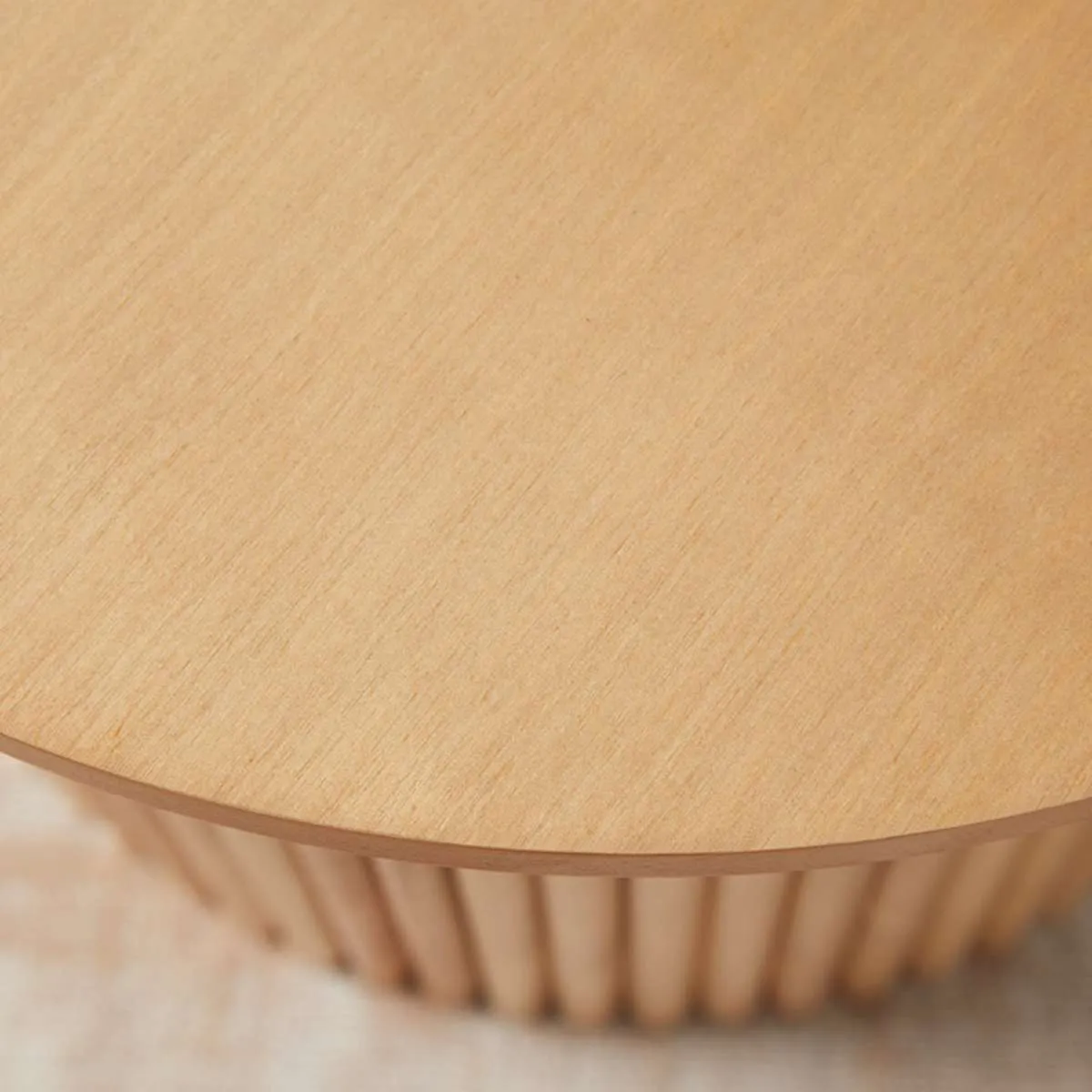 Eve Pebble Shaped Coffee Table - Birch Mocka