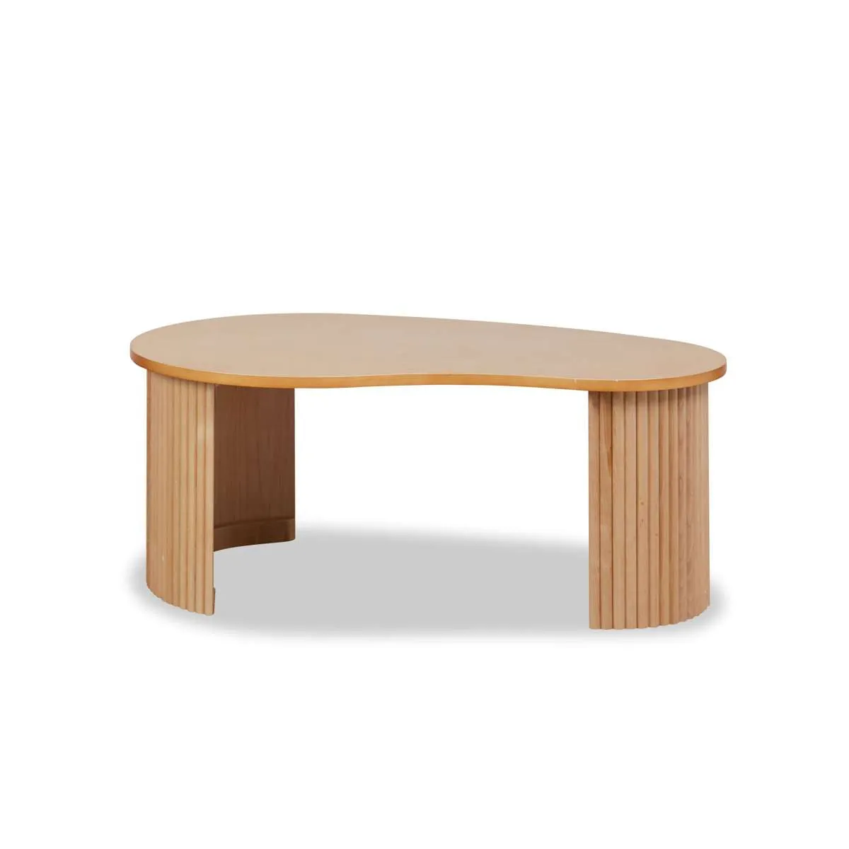 Eve Pebble Shaped Coffee Table - Birch Mocka