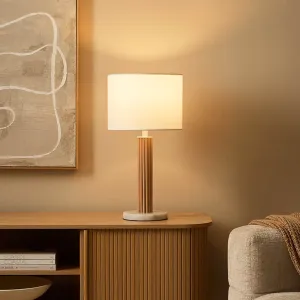 Eve White Marble Base Table Lamp Mocka