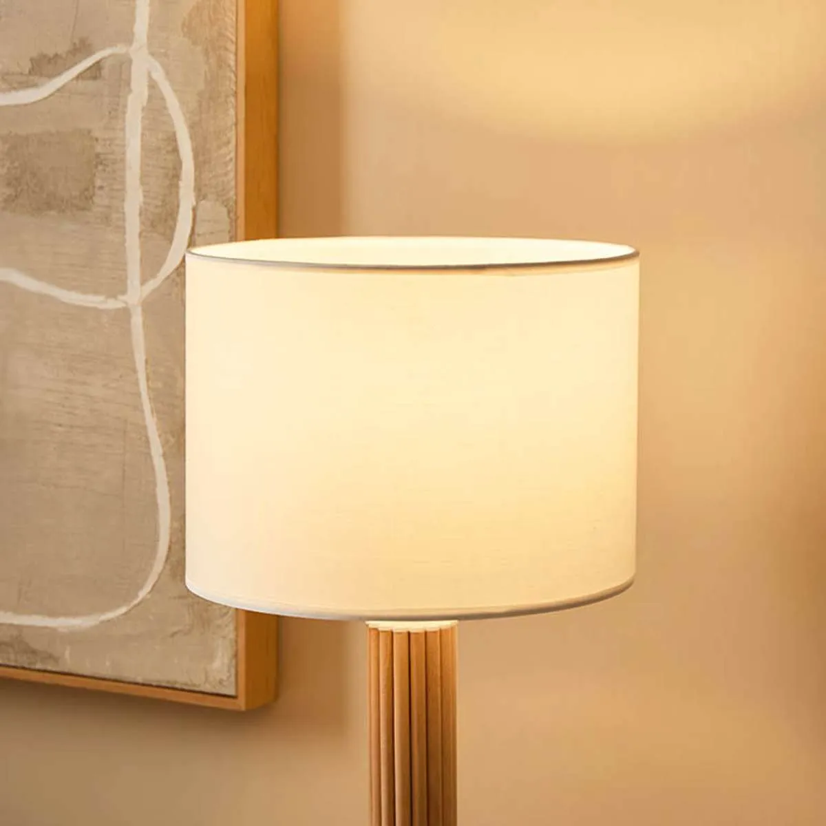 Eve White Marble Base Table Lamp Mocka