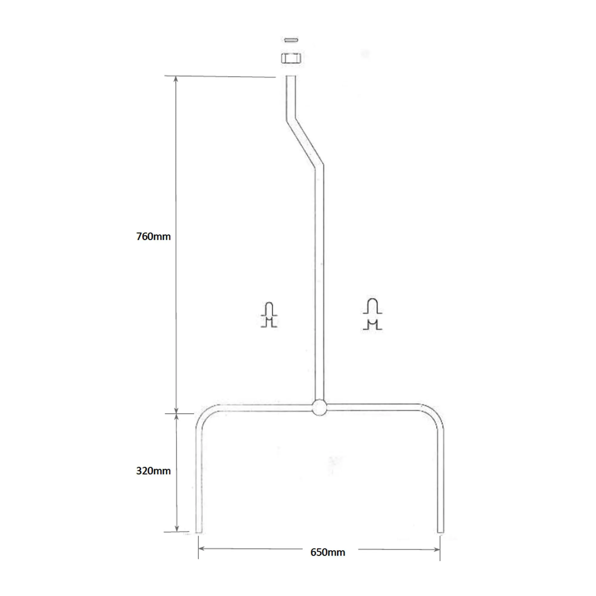 Exposed Urinal Pack with 2 x 500mm Top Inlet Urinal Bowls with 9L Ceramic Cistern - Gloss White