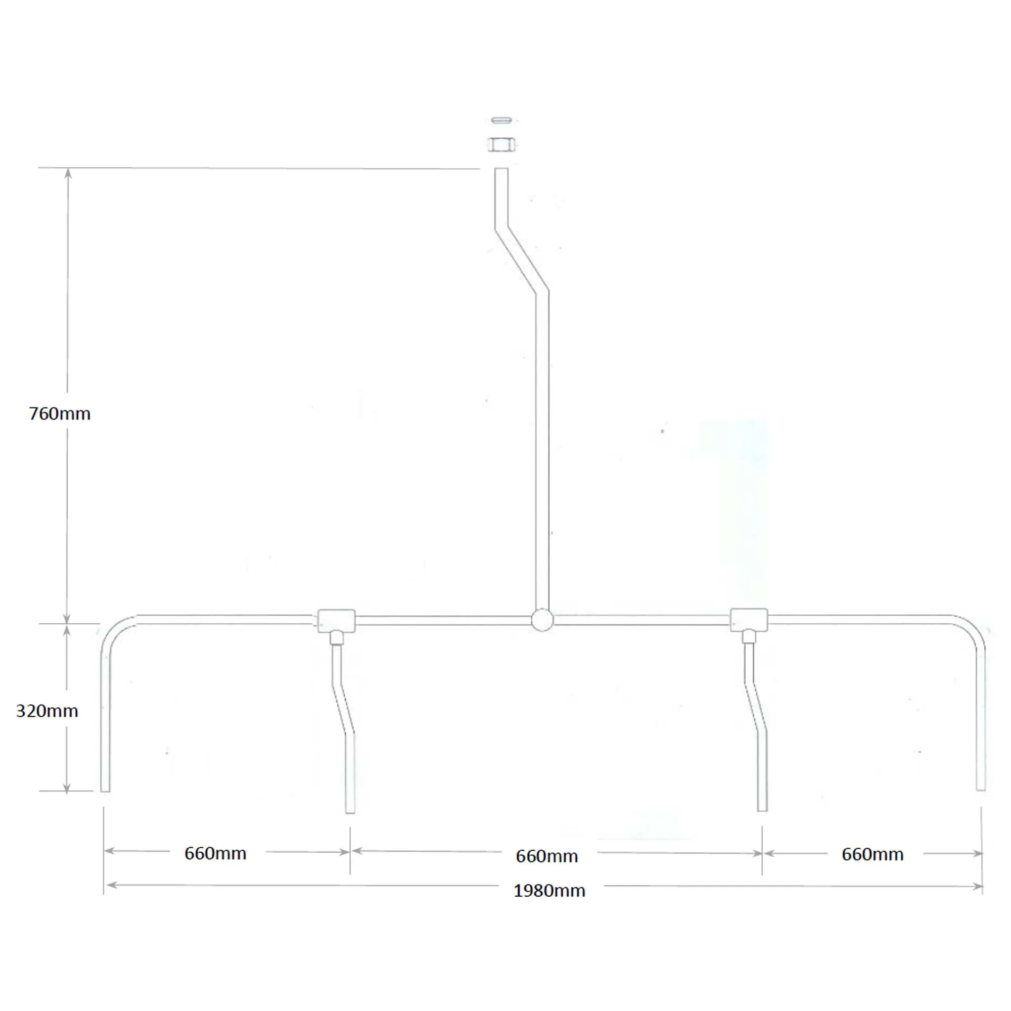 Exposed Urinal Pack with 4 x 500mm Top Inlet Urinal Bowls with 9L Ceramic Cistern - Gloss White