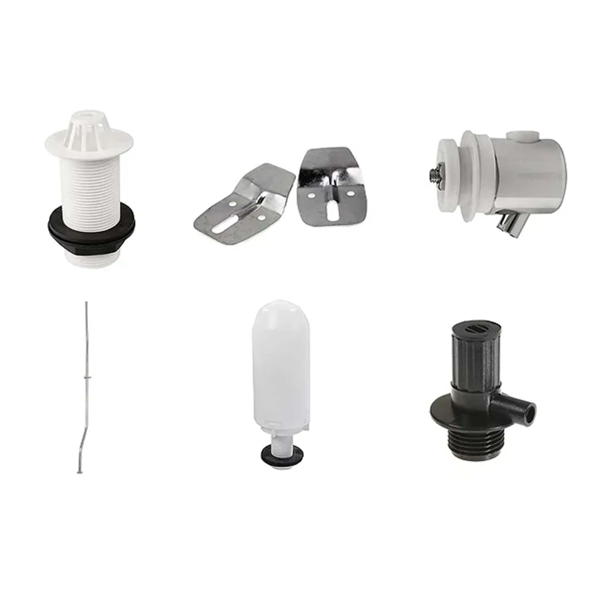 Exposed Urinal Pack with 500mm Top Inlet Urinal Bowl and 9L Ceramic Cistern - Gloss White