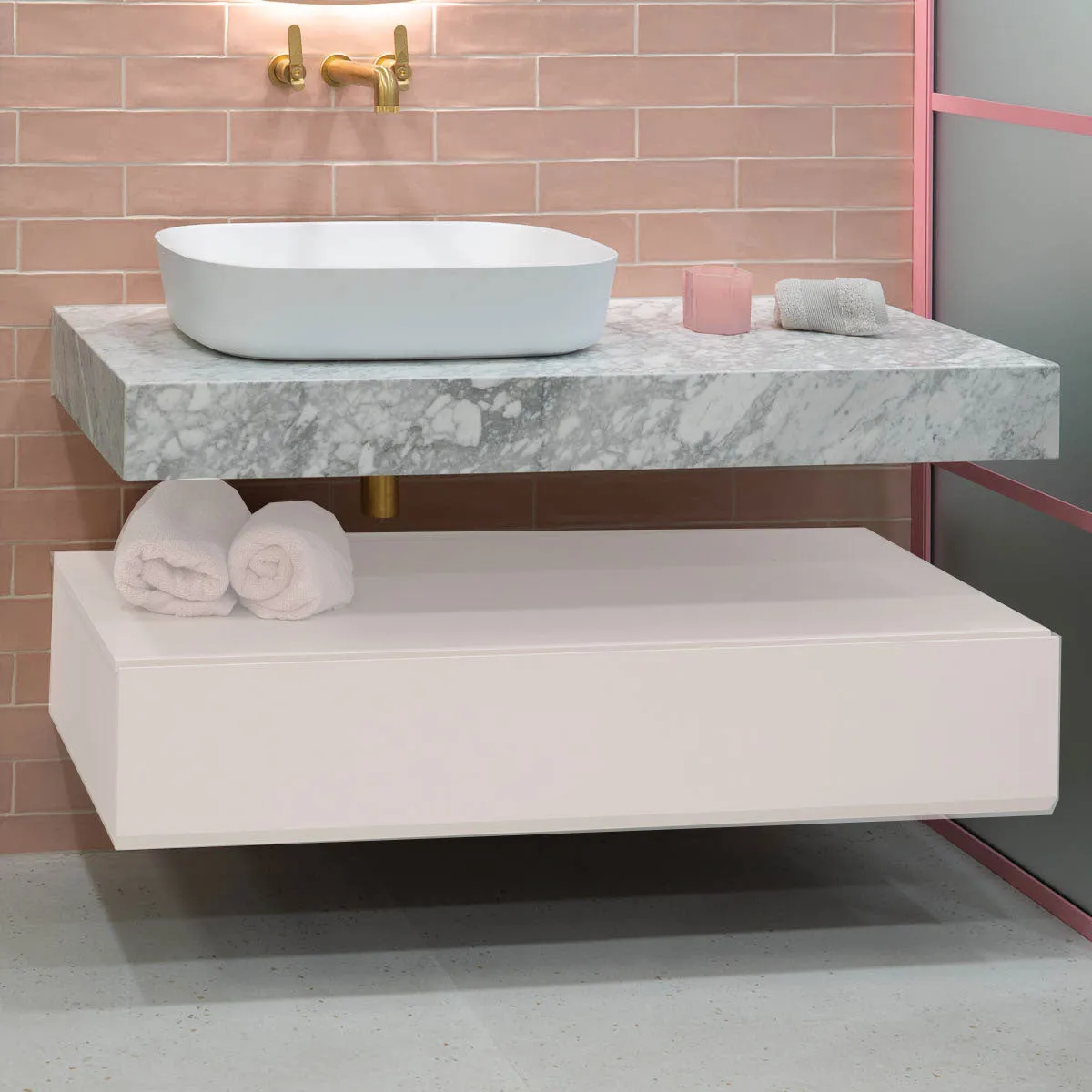 Fiora Pure Designer Floating Tabletop Console