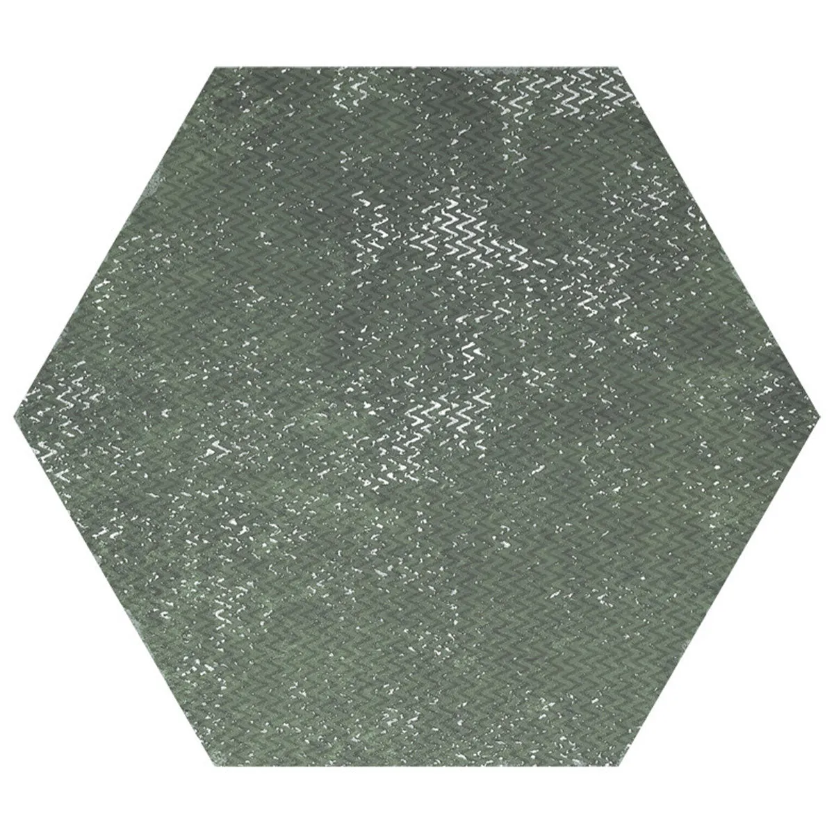 Fiori Esmeralda Decor Hexagonal Porcelain Tile 23x27cm Matt