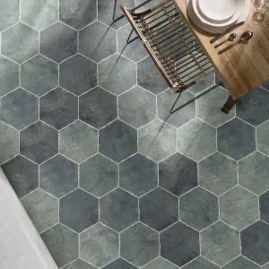 Fiori Esmeralda Hexagonal Porcelain Tile 23x27cm Matt