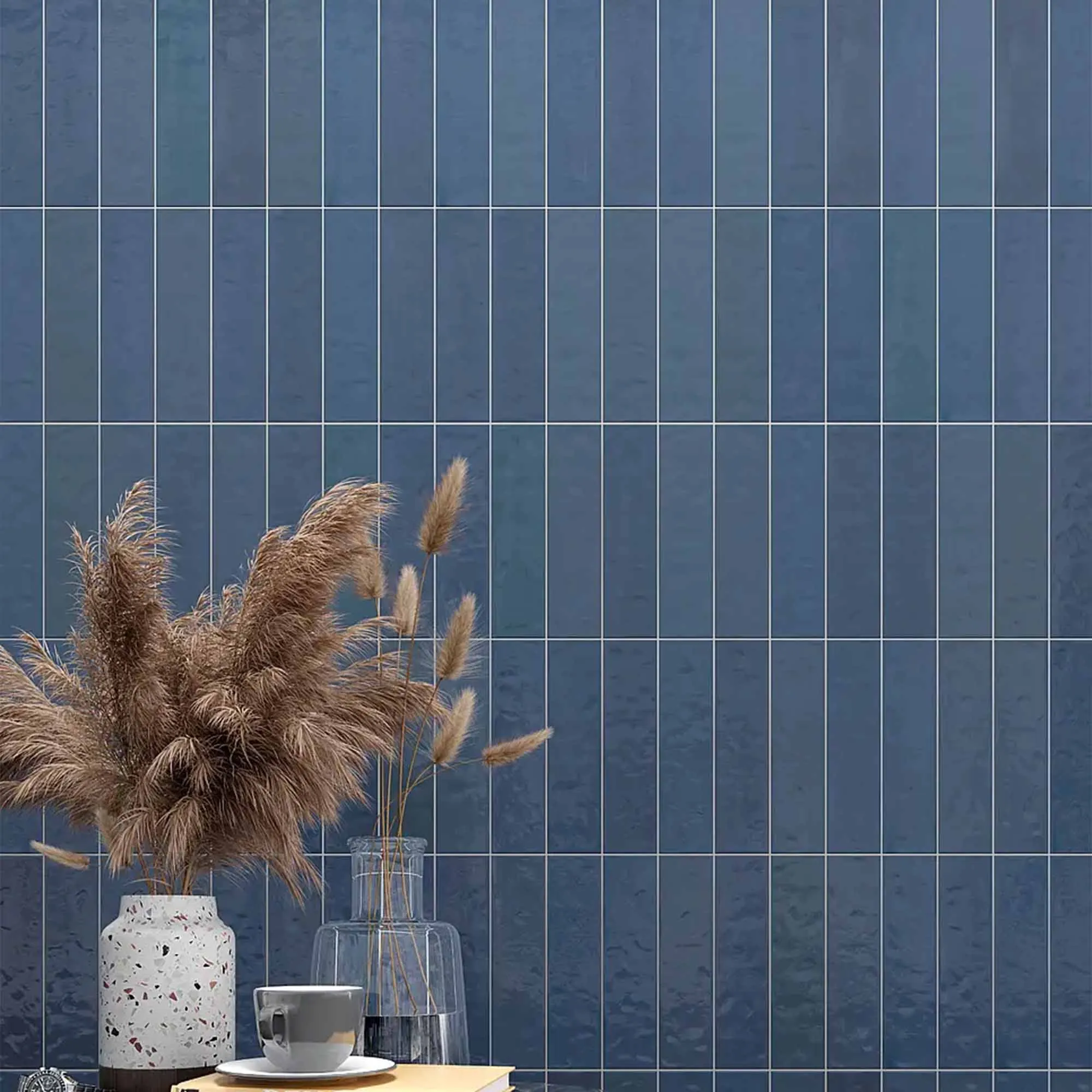Flaming Jean Ceramic Wall Tile 8x31.5cm Gloss