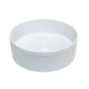 Florence Fluted Countertop Basin Round