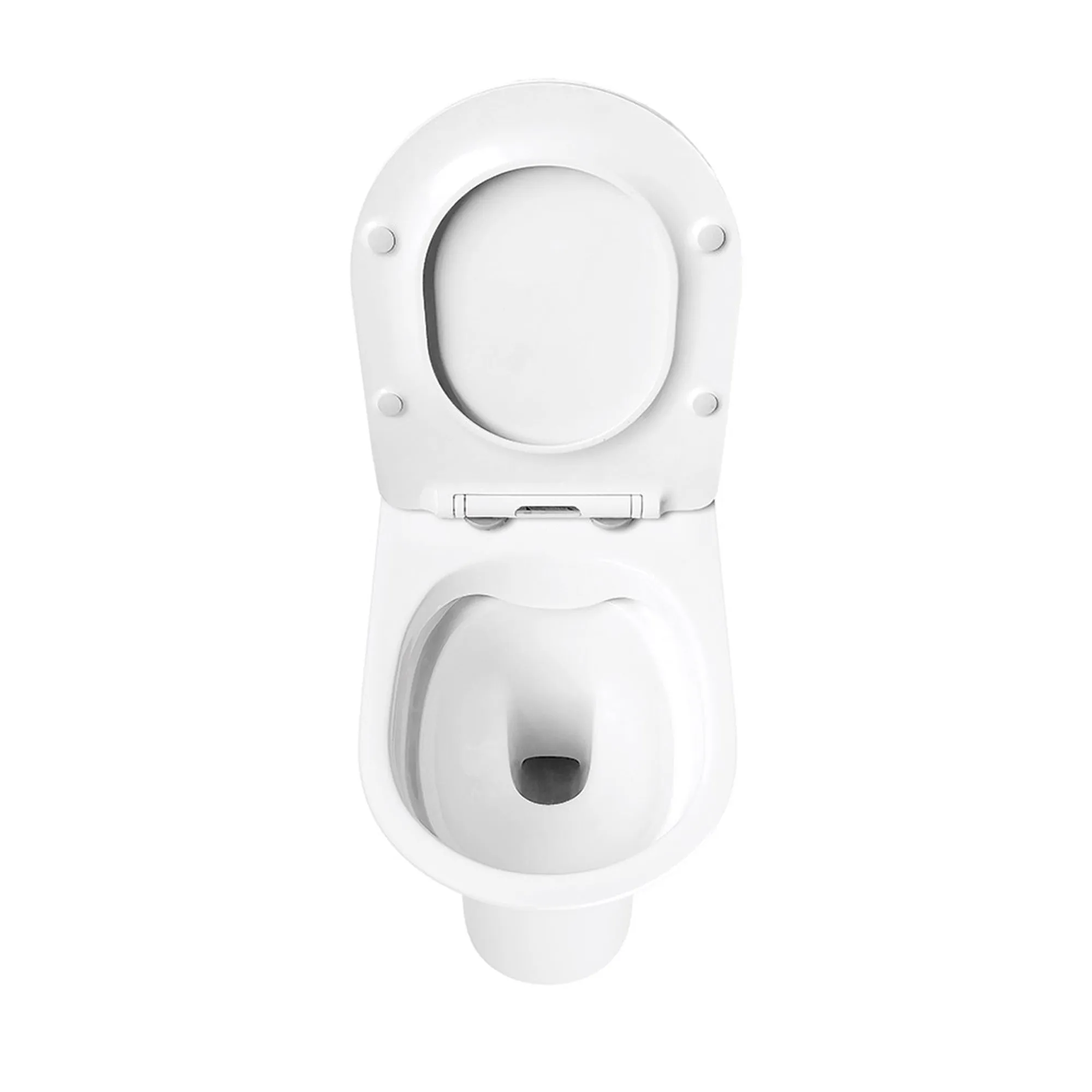 Fraser Semi Comfort Height Rimless Back To Wall WC Pan With Soft Close Toilet Seat