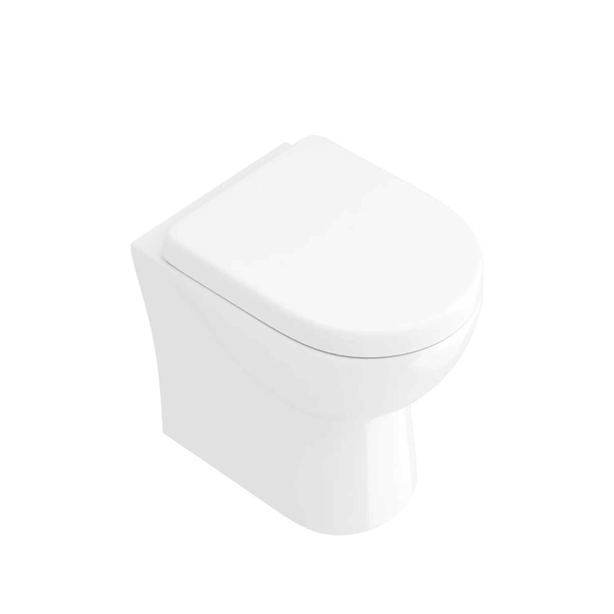 Fraser Semi Comfort Height Rimless Back To Wall WC Pan With Soft Close Toilet Seat