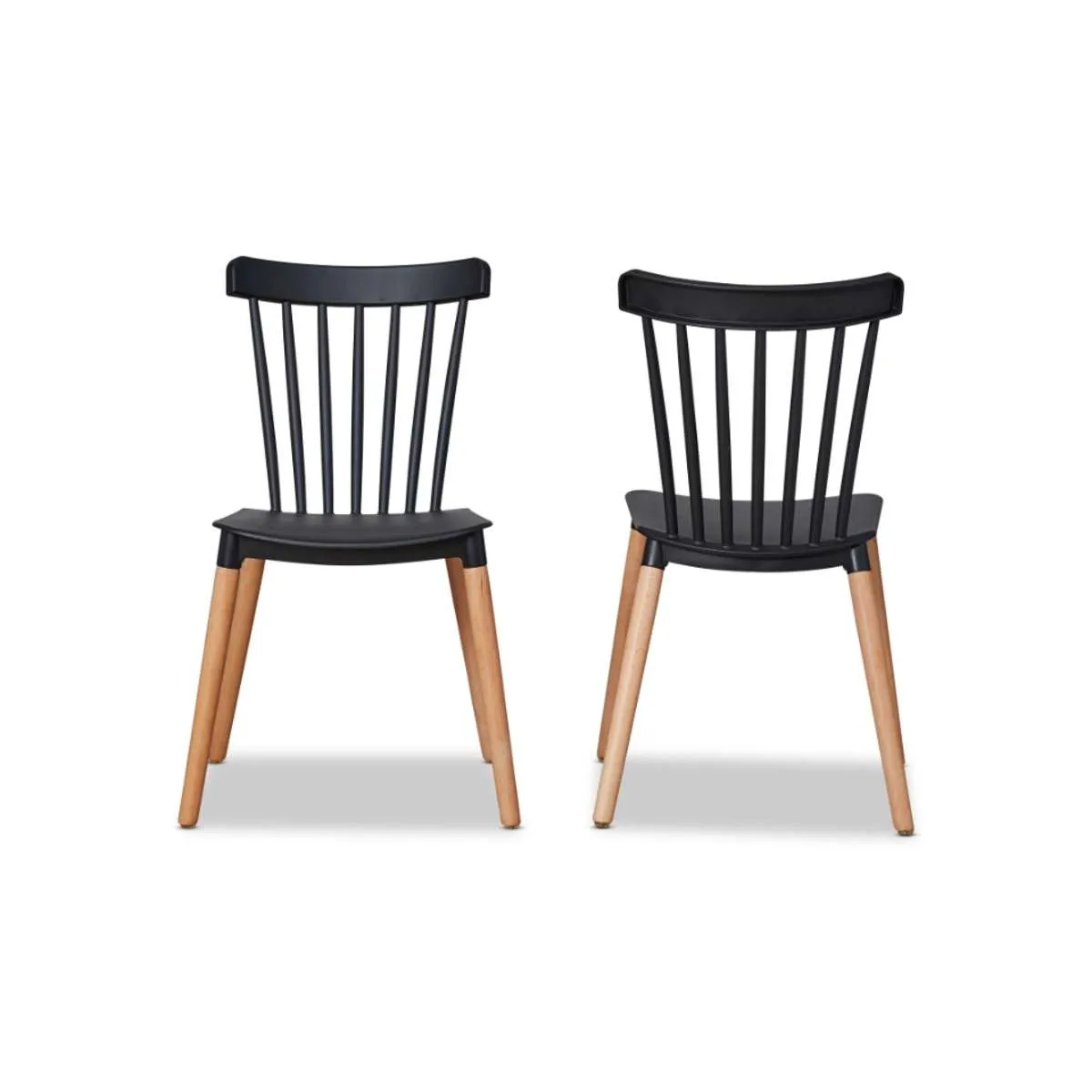 Frida Dining Chair - Set of 2 - Black Mocka