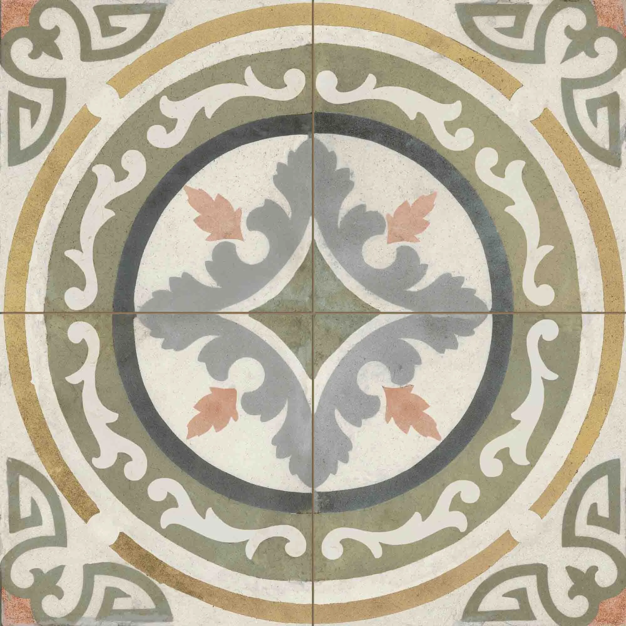 FS Barna Gracia Encaustic Effect Ceramic Tile 45x45cm Matt