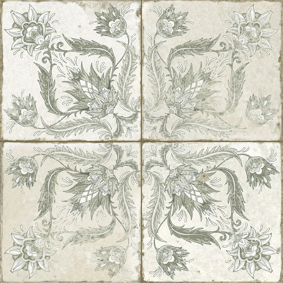 FS Ivy Sage Patterned Tile 45x45cm Matt