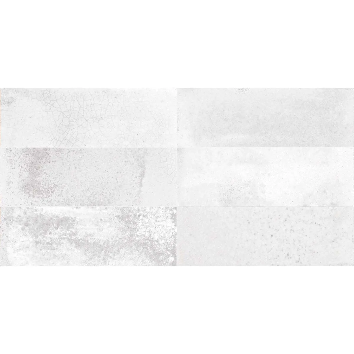 FS Raku White Decor Wall Tile 20x40cm Matte