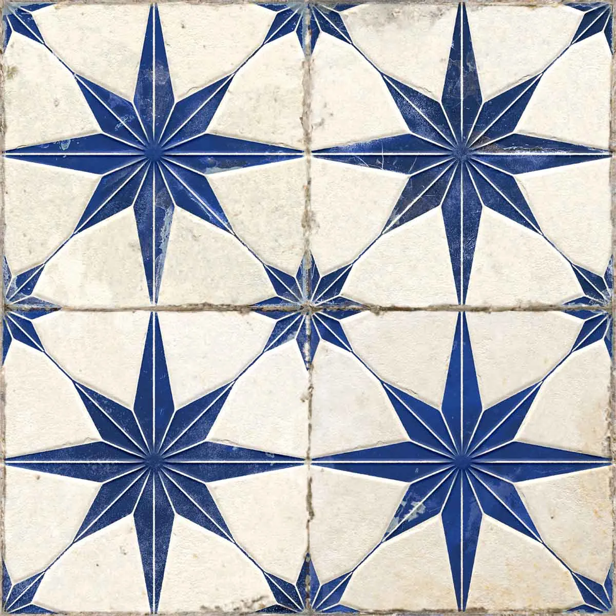 FS Star Blue 4D Patterned Tile 45x45cm Matt