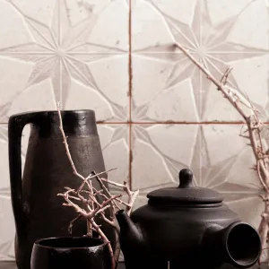FS Star White 4D Patterned Tile 45x45cm Matt