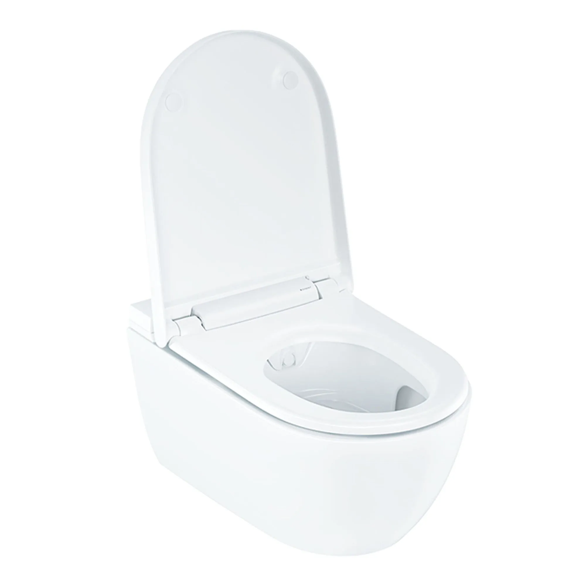 Geberit AquaClean Alba Rimless Wall Mounted Shower WC With Soft Close Toilet Seat