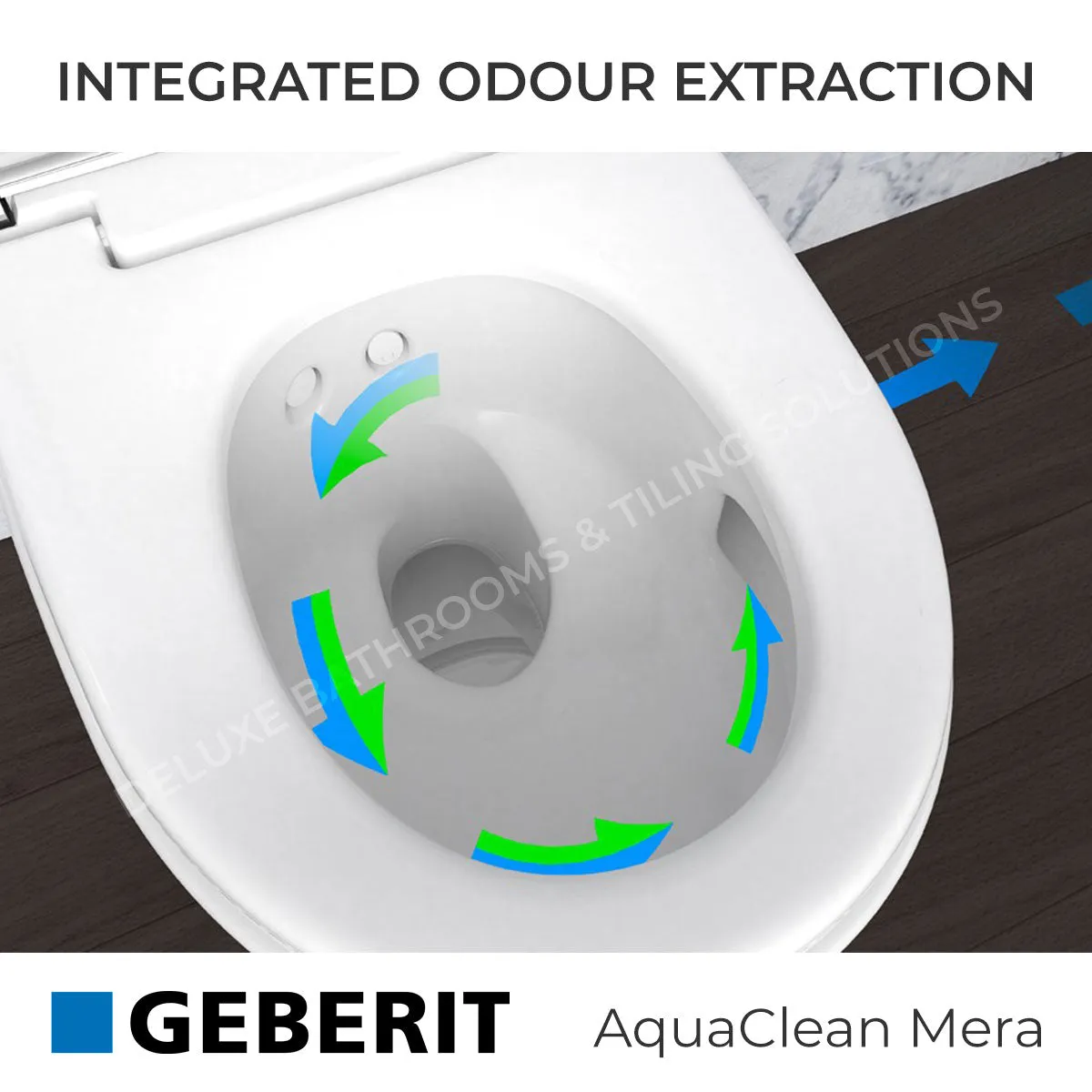 Geberit AquaClean Mera Classic Rimless Wall Mounted Shower WC With Soft Close Toilet Seat