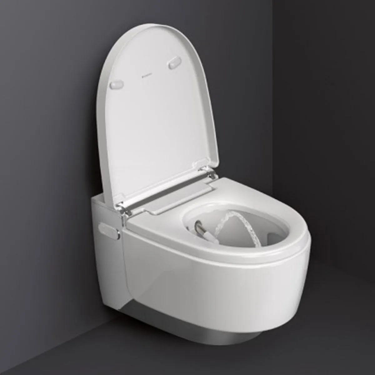 Geberit AquaClean Mera Classic Rimless Wall Mounted Shower WC With Soft Close Toilet Seat