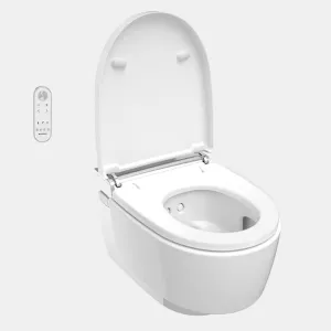 Geberit AquaClean Mera Comfort Rimless Wall Mounted WC Shower With Soft Close Toilet Seat