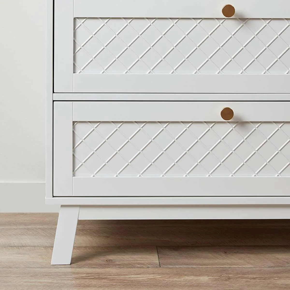 Genevieve Change Table With Removable Top - White Mocka