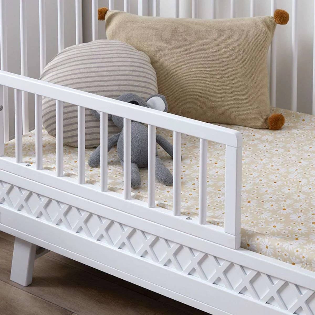 Genevieve Cot Toddler Bed Half Frame Mocka
