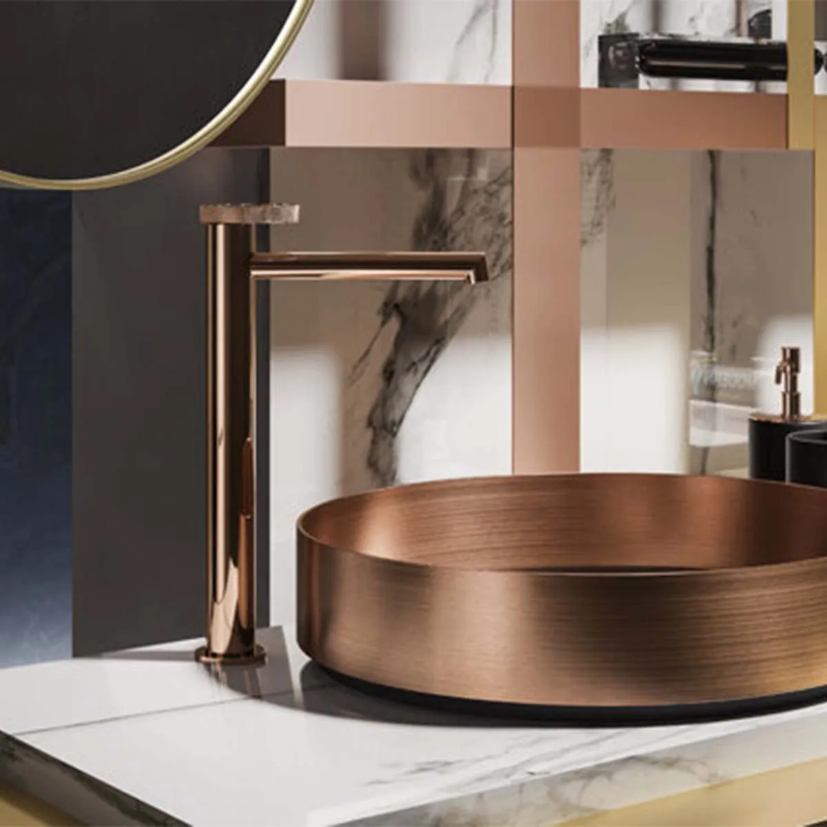 Gessi Anello Tall Basin Mixer Tap