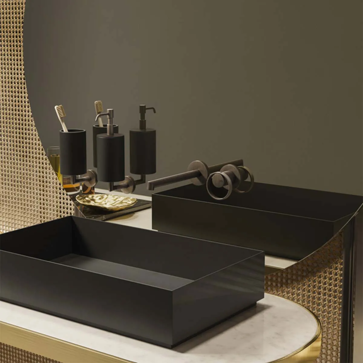 Gessi Anello Wall Mounted Basin Mixer Tap