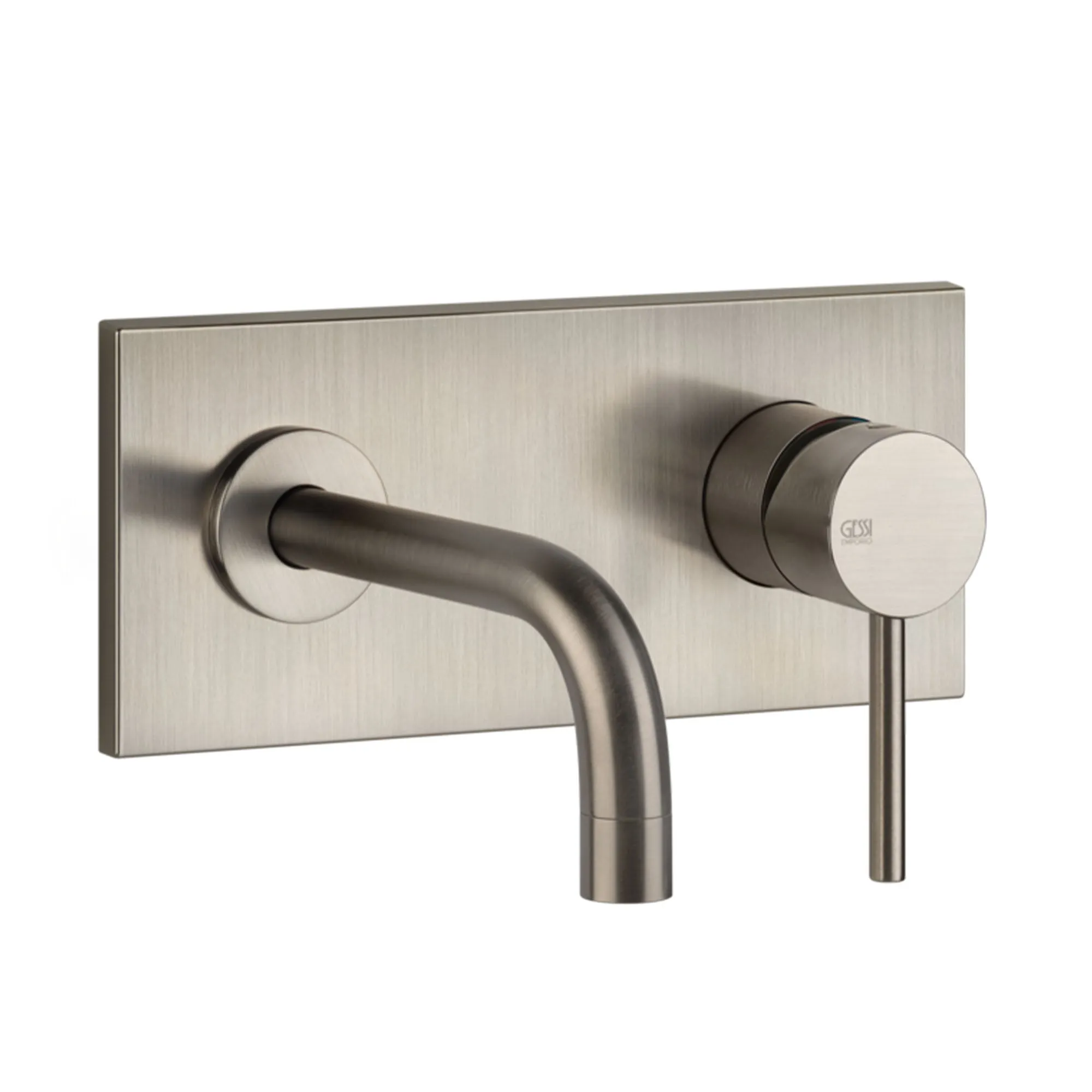 Gessi Via Tortona 2 Hole Wall Mounted Basin Mixer with Backplate