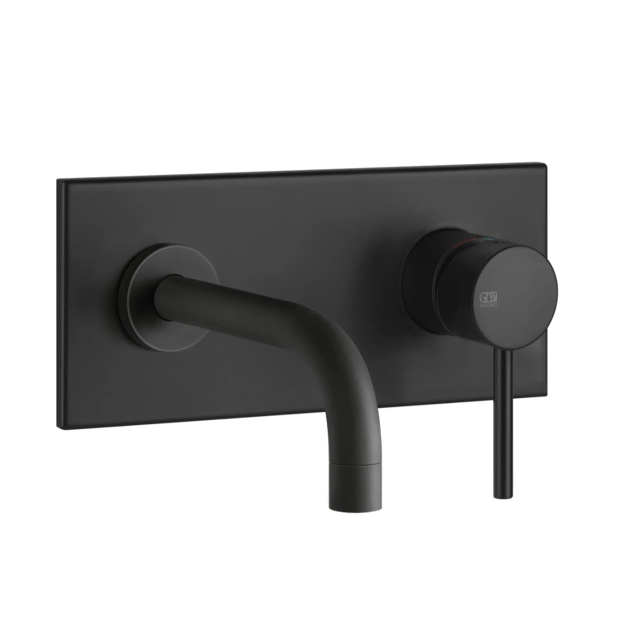Gessi Via Tortona 2 Hole Wall Mounted Basin Mixer with Backplate