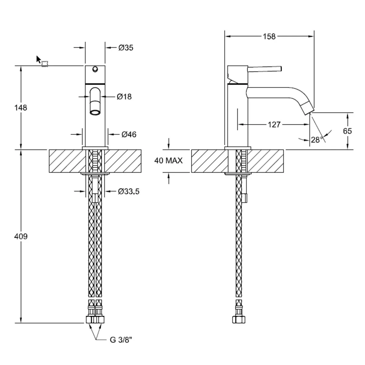 Gessi Via Tortona Basin Mixer Tap