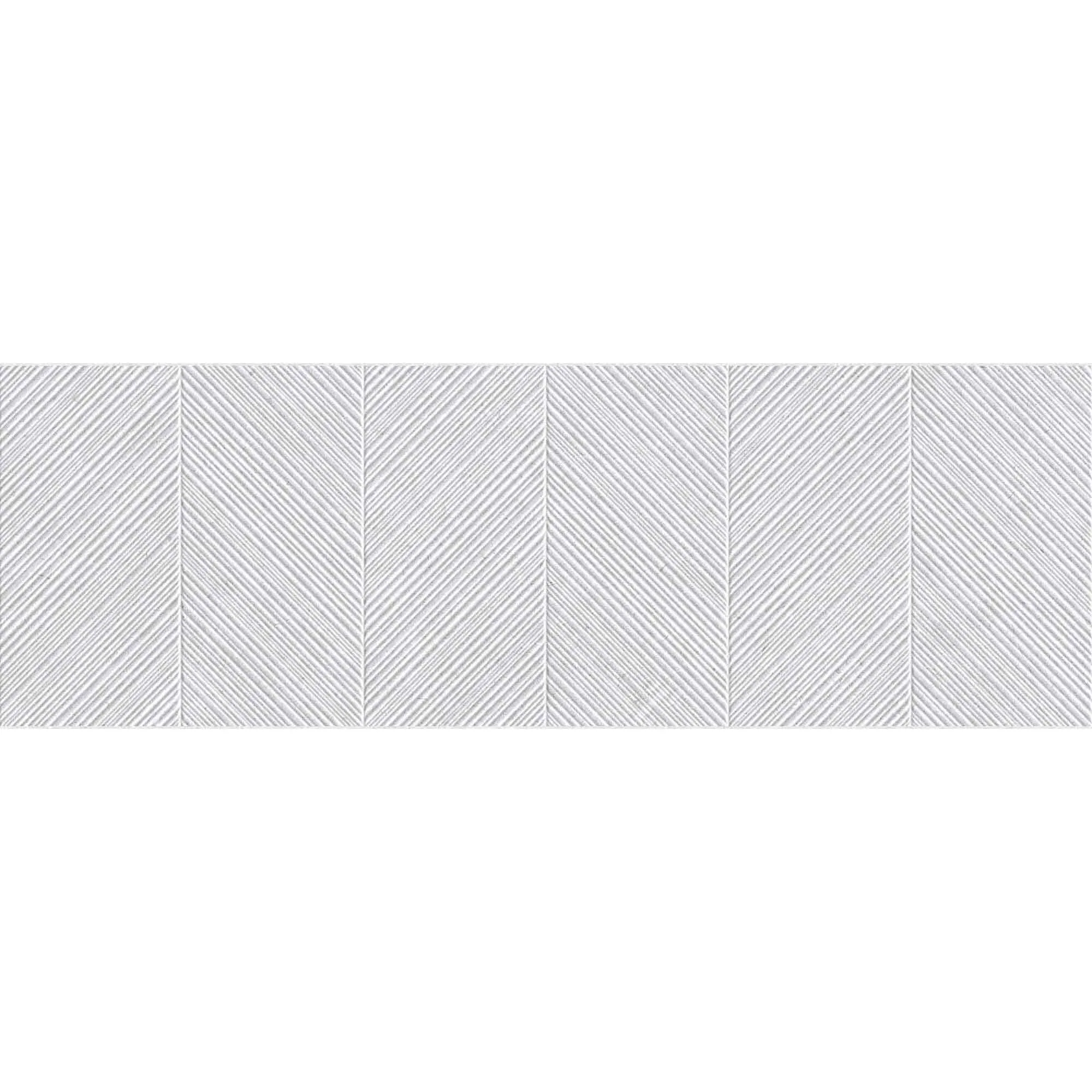 Ghent Silver Decor Wall Tile 33x100cm Matte