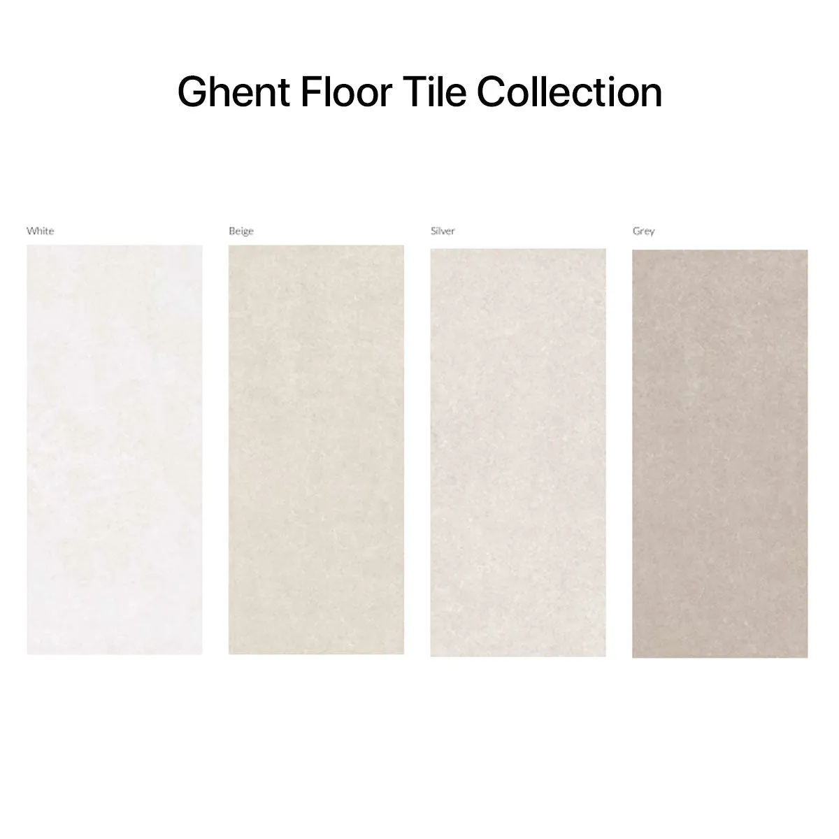 Ghent White Anti Slip Porcelain Tile 60x120cm Matt