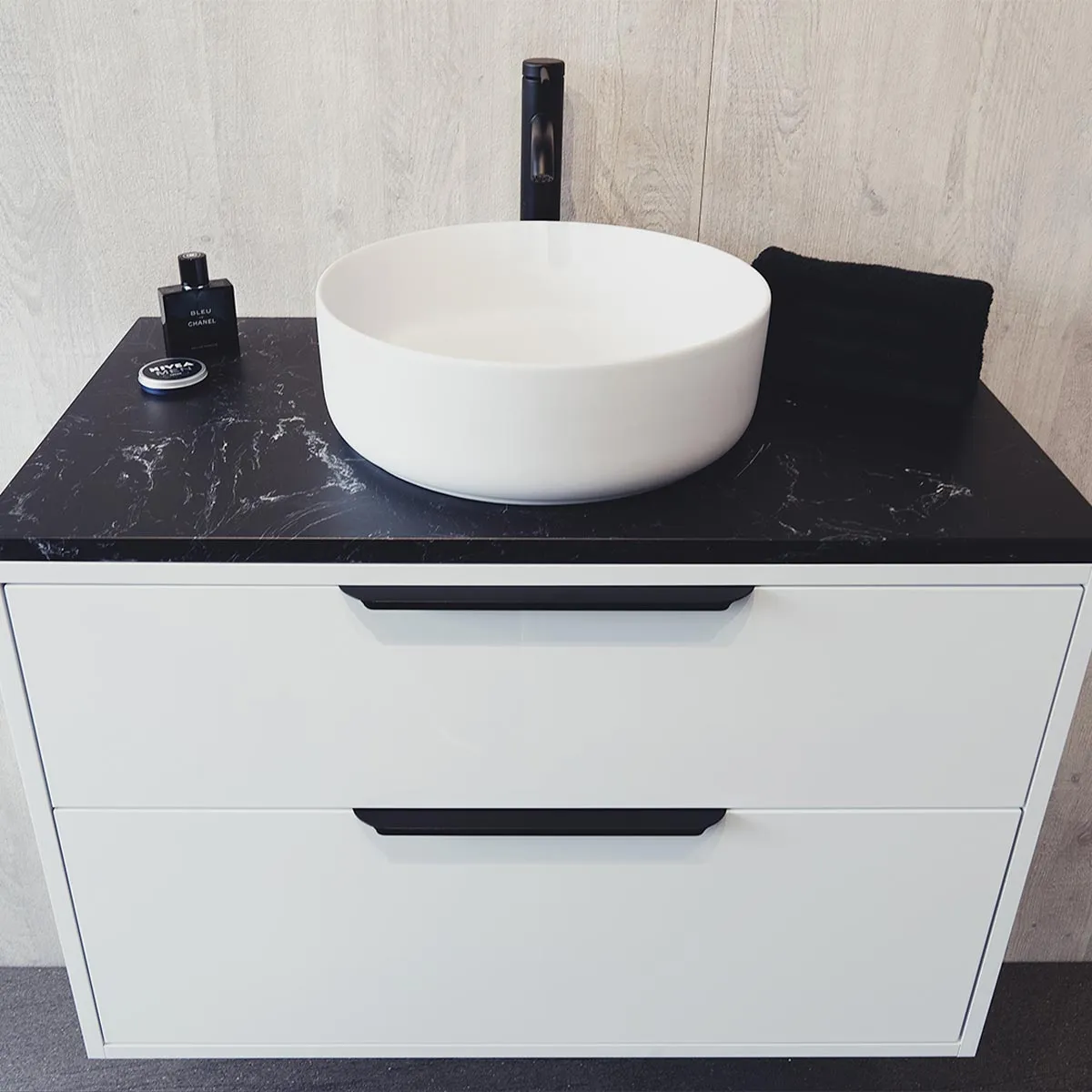 Giro Round Countertop Basin - Matt White