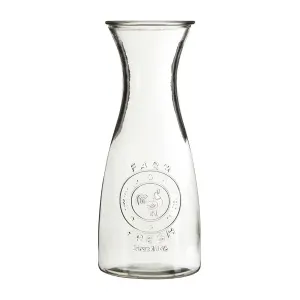 Glass Embossed Carafe Funky Chunky