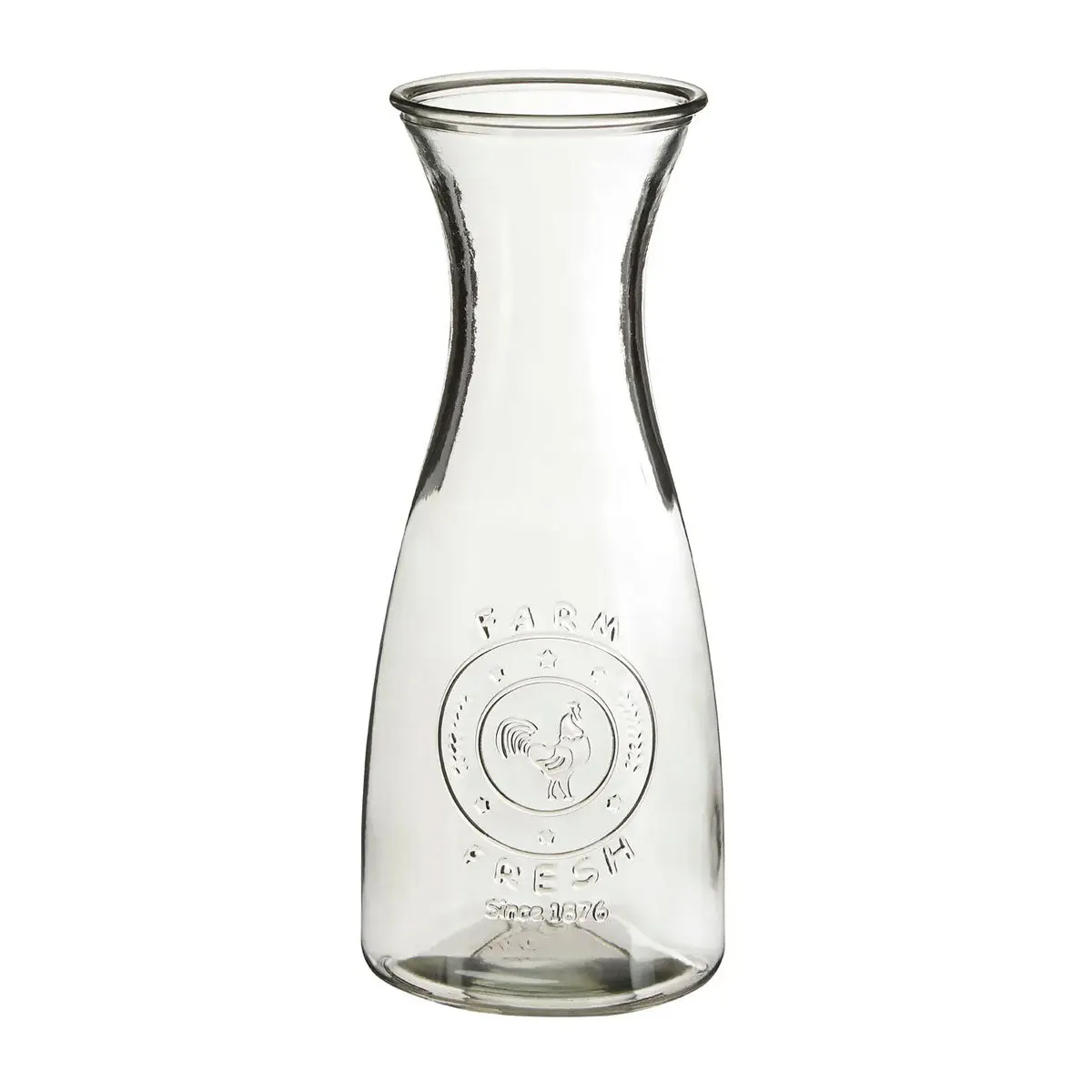 Glass Embossed Carafe Funky Chunky
