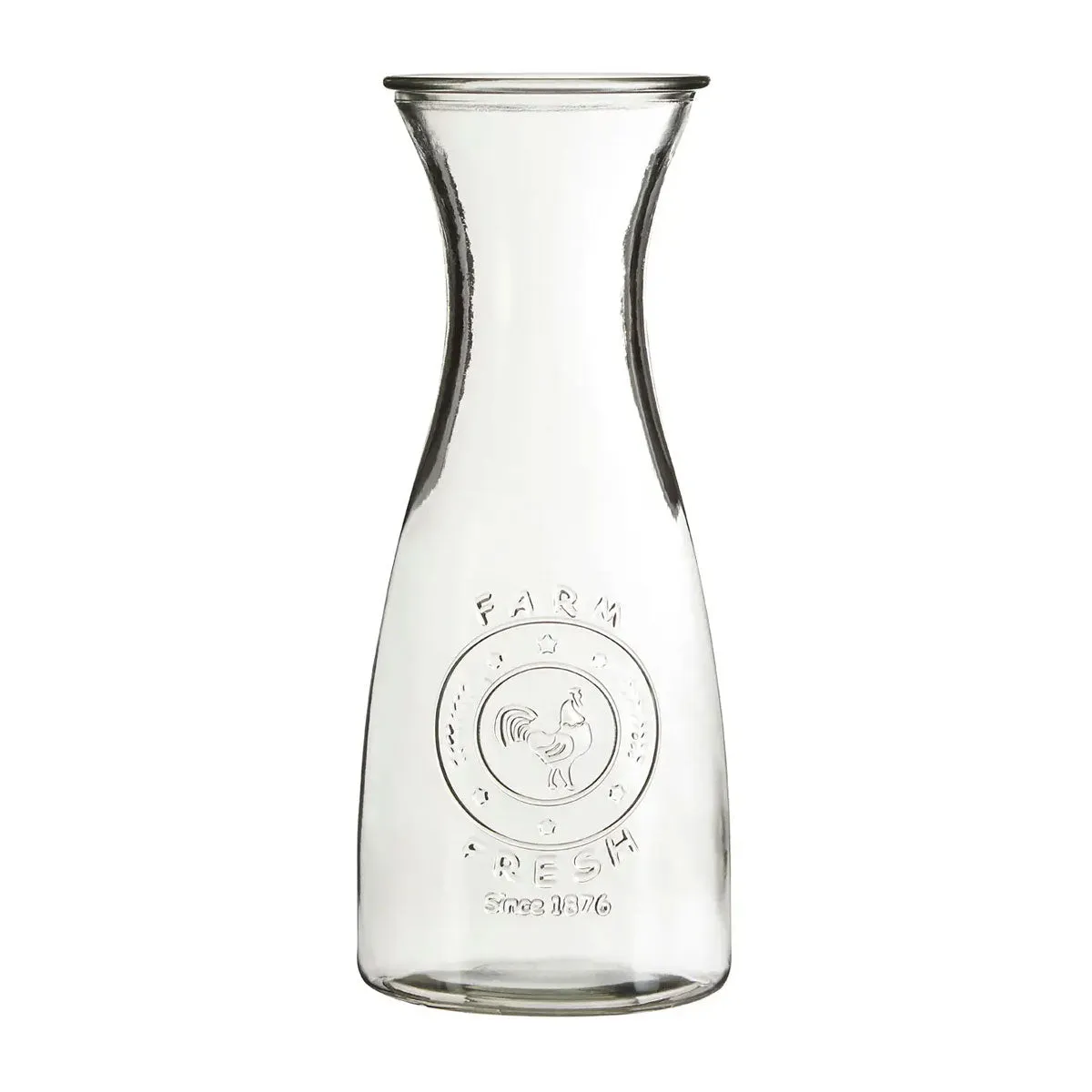 Glass Embossed Carafe Funky Chunky