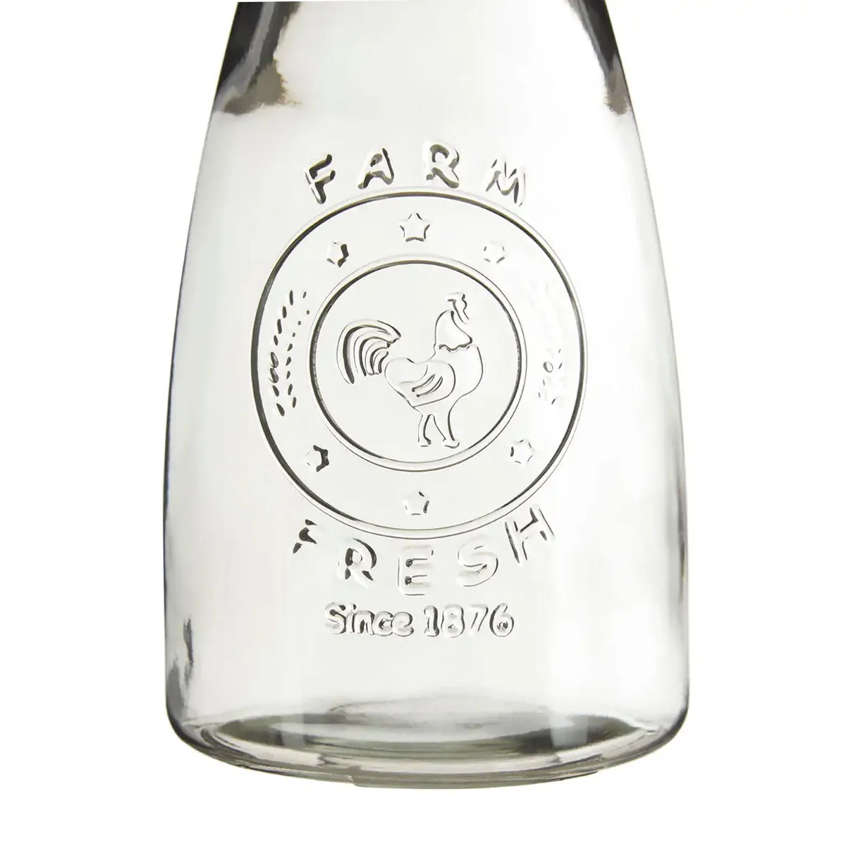 Glass Embossed Carafe Funky Chunky