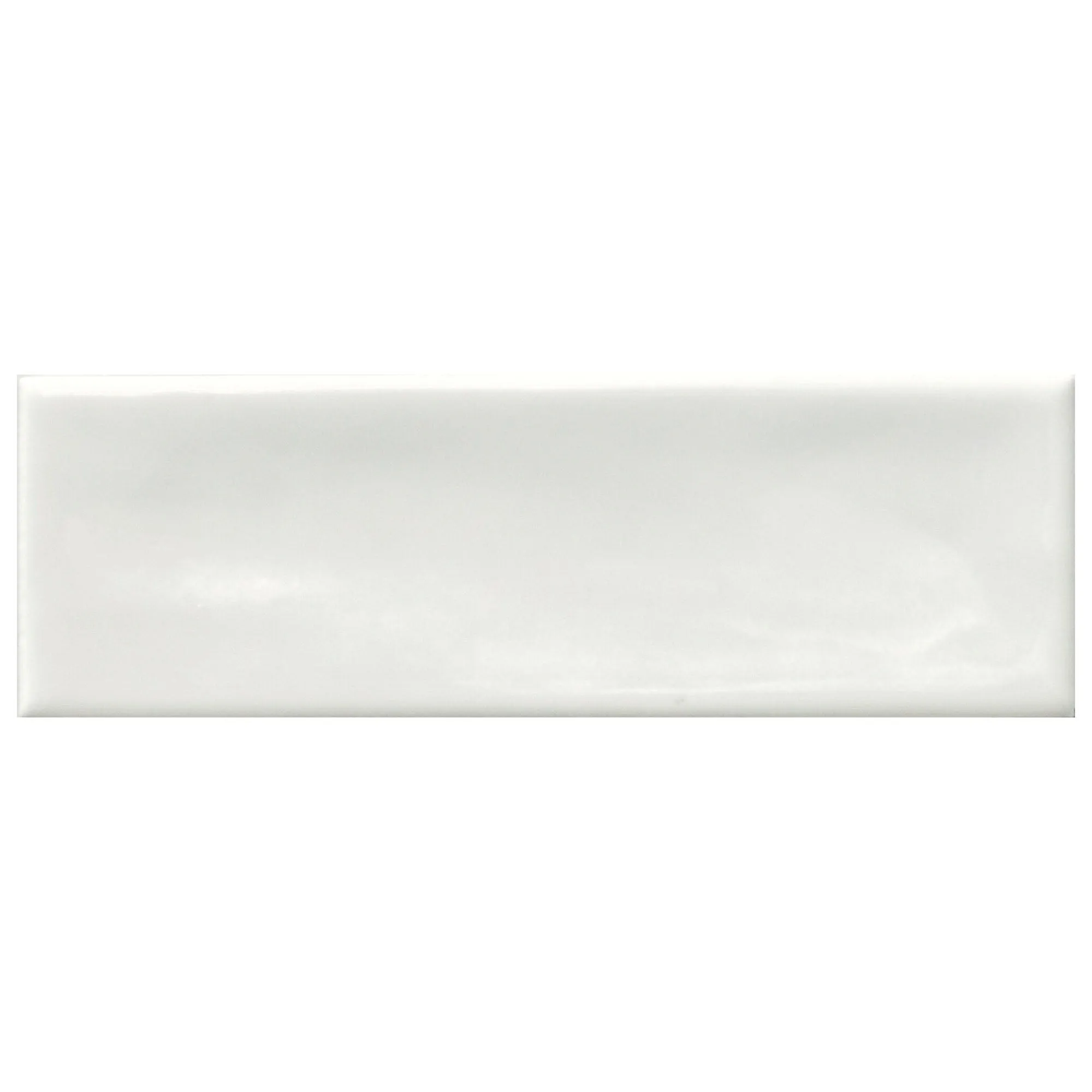 Glint White Porcelain Wall Tile 5x15cm Gloss